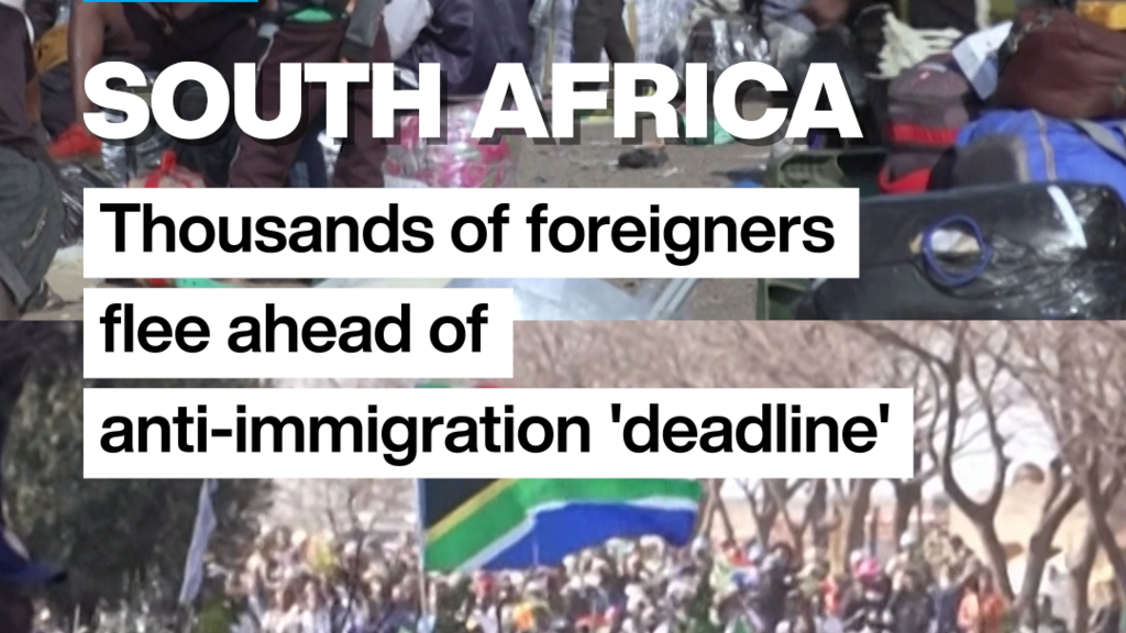 South Africa: Thousands of foreigners flee ahead of anti-immigration 'deadline'