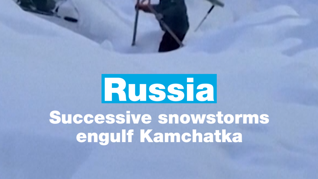 Russia: successive snowstorms engulf far eastern region of Kamchatka