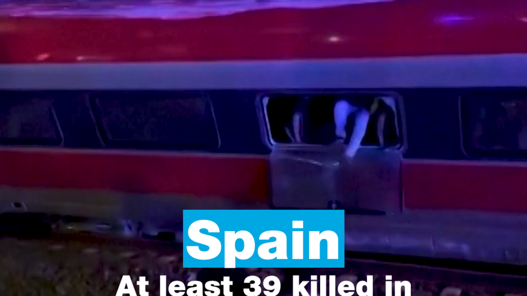 Spanish train collision death toll could rise as search for bodies continues
