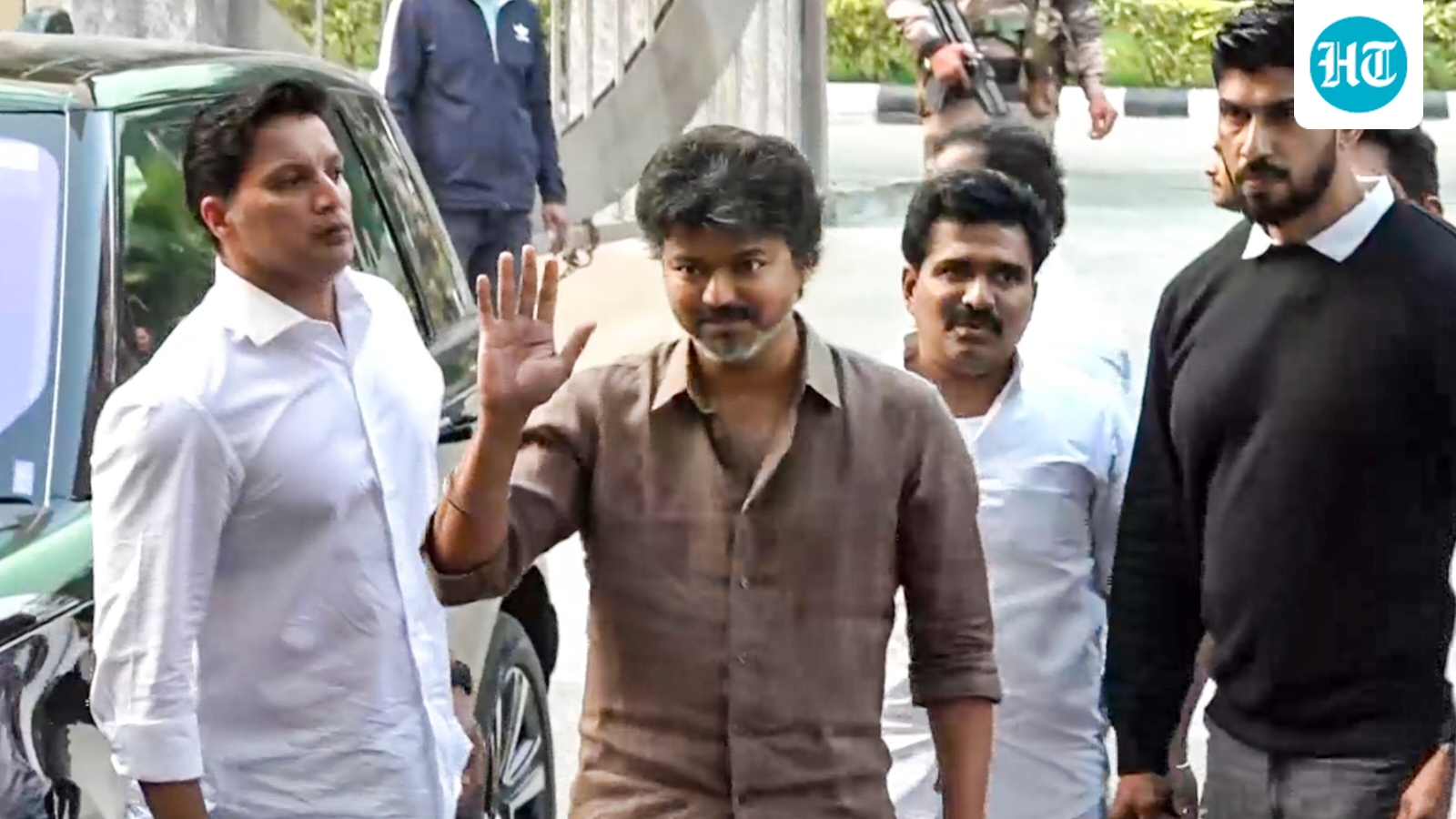Karur stampede case: Vijay greets fans with smiles and waves after CBI questions him for 6 hours for 2nd time
