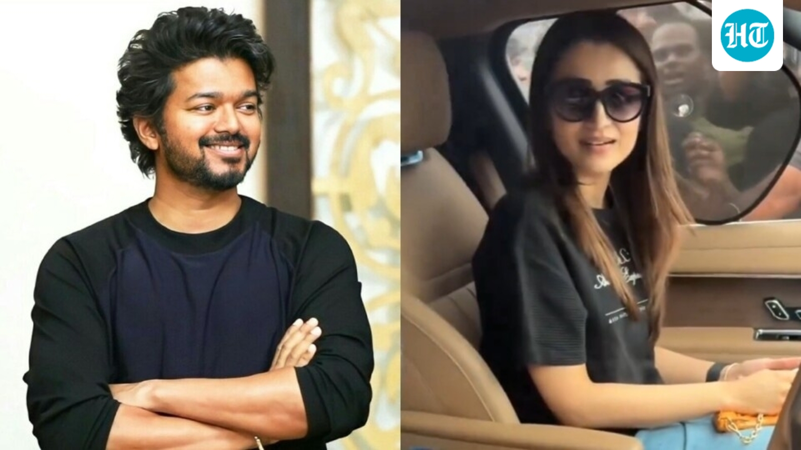 Trisha Krishnan can't stop blushing as fan asks her to convey message to Vijay at Karuppu screening. Watch