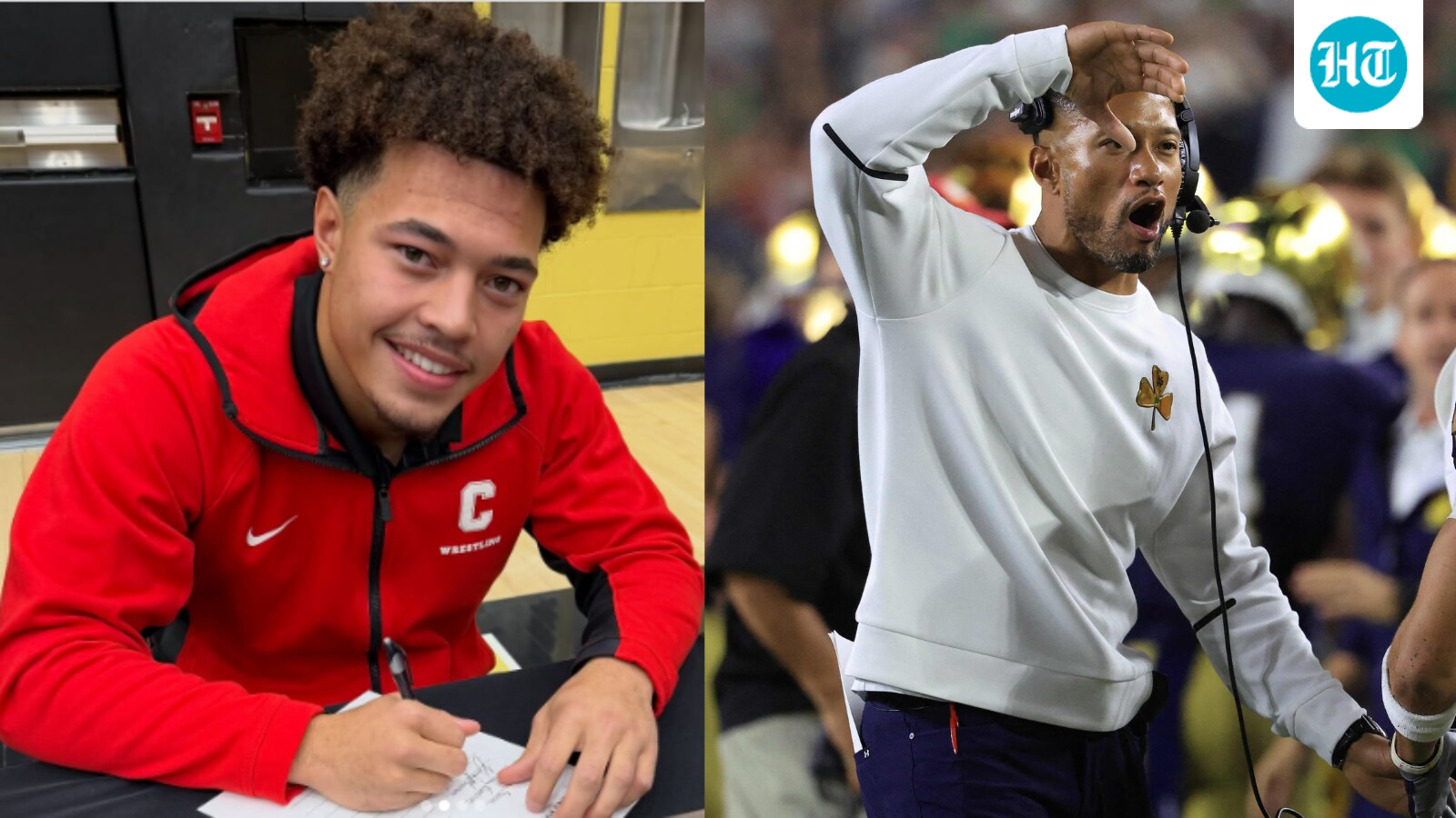 Who is Vinny Freeman? Notre Dame HC's son at the center of row over high-school wrestling match