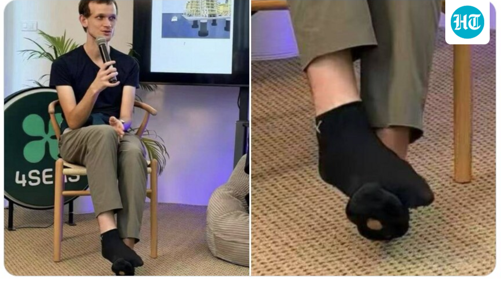 Internet is obsessed over apparent hole in millionaire founder’s sock: ‘Small matters don’t interest him’