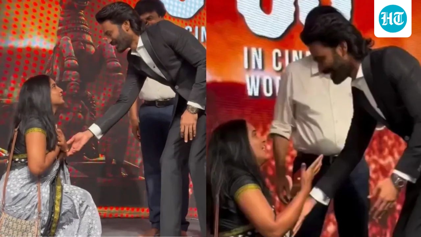 Dhanush stops fan from touching his feet at Kara event; internet asks ‘Why should actors be treated like gods?’