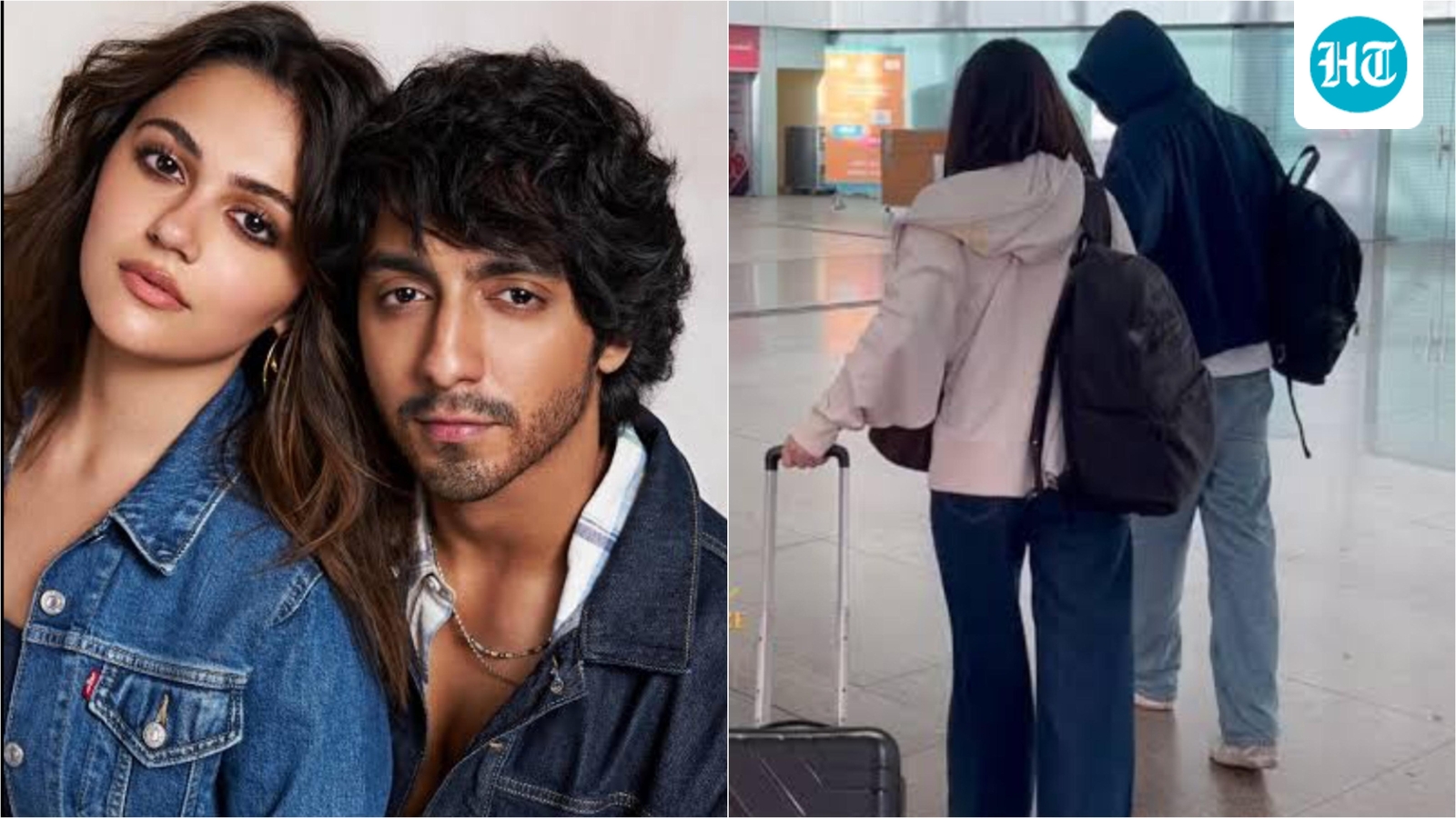 Ahaan Panday and Aneet Padda avoid paparazzi after being spotted at Amritsar Airport, hide faces. Watch