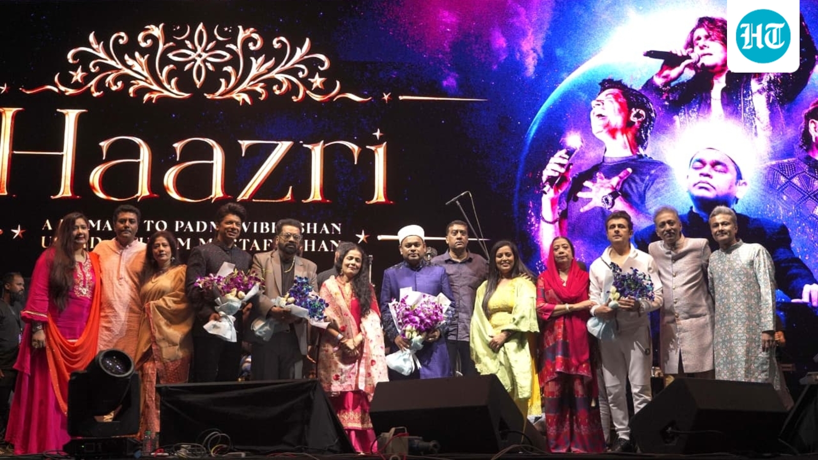AR Rahman, Sonu Nigam, Shaan and Hariharan pay a musical tribute to Ustad Ghulam Mustafa Khan at Haazri