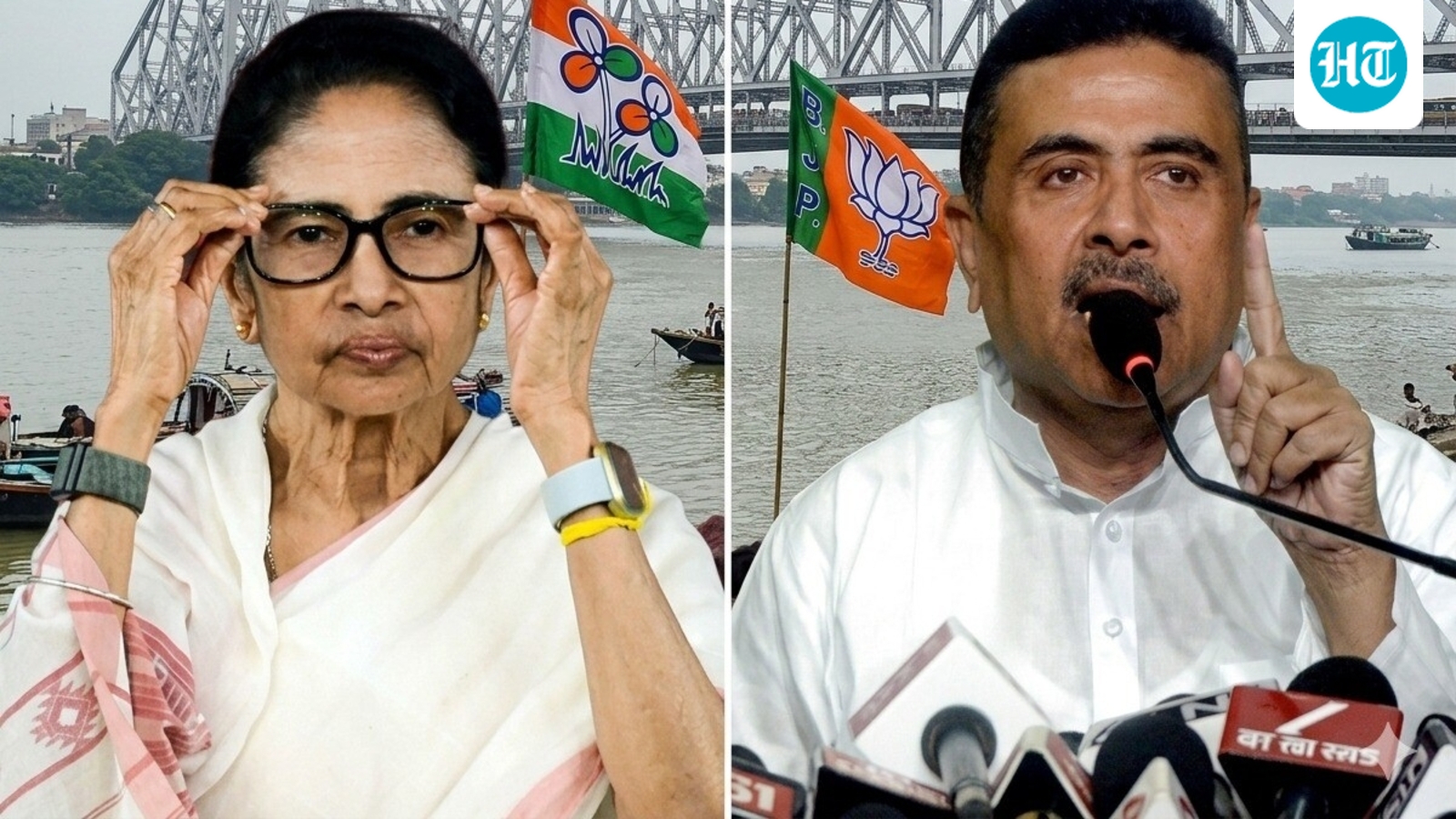 Kolkata election 2026 result LIVE: Suvendu edges ahead of Mamata in Bhabanipur as counting heats up