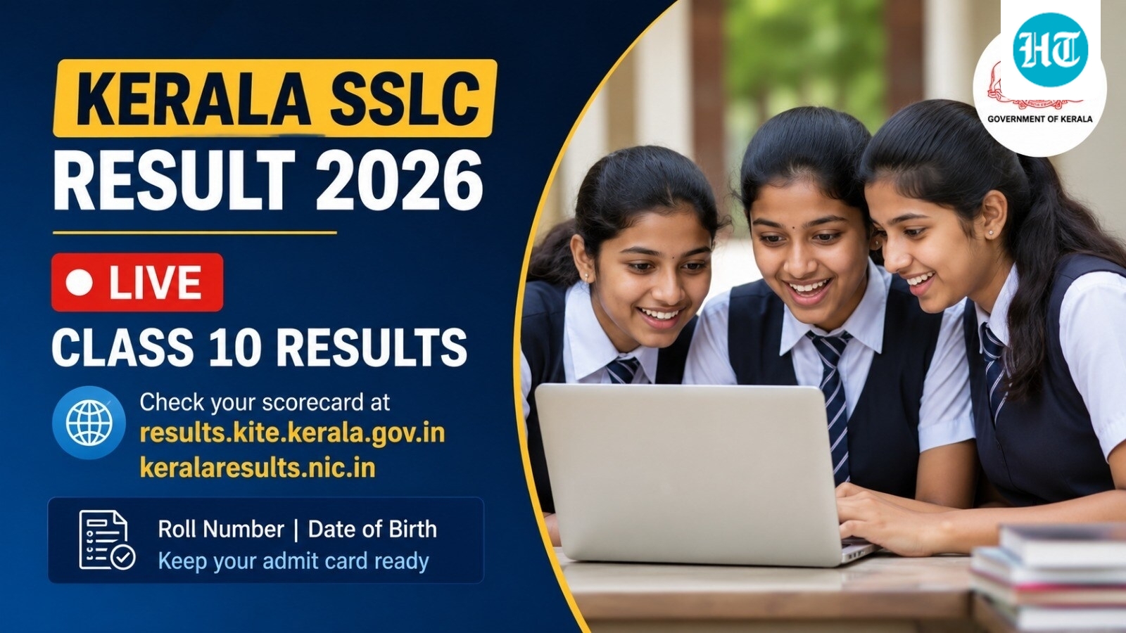 Kerala SSLC Result 2026 (OUT) LIVE: Class 10 results declared, direct link to check results here