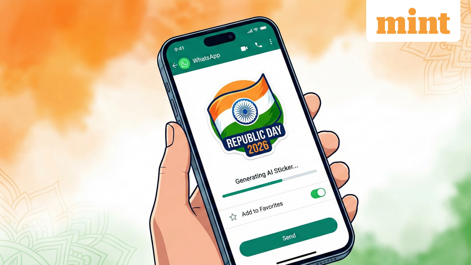 How to create custom Republic Day 2026 stickers on WhatsApp using AI: Check step-by-step guide
