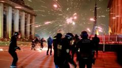 Paris disturbances and 127 arrests mar PSG's Uefa Champions League victory