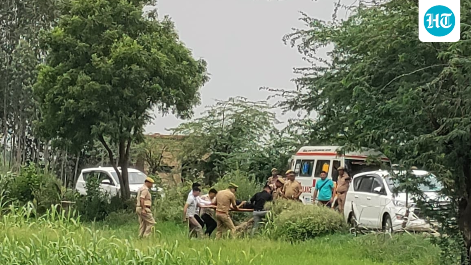 Chase from train to bike to school, end in a field: 2 wanted men shot by cops in UP's Shikohabad