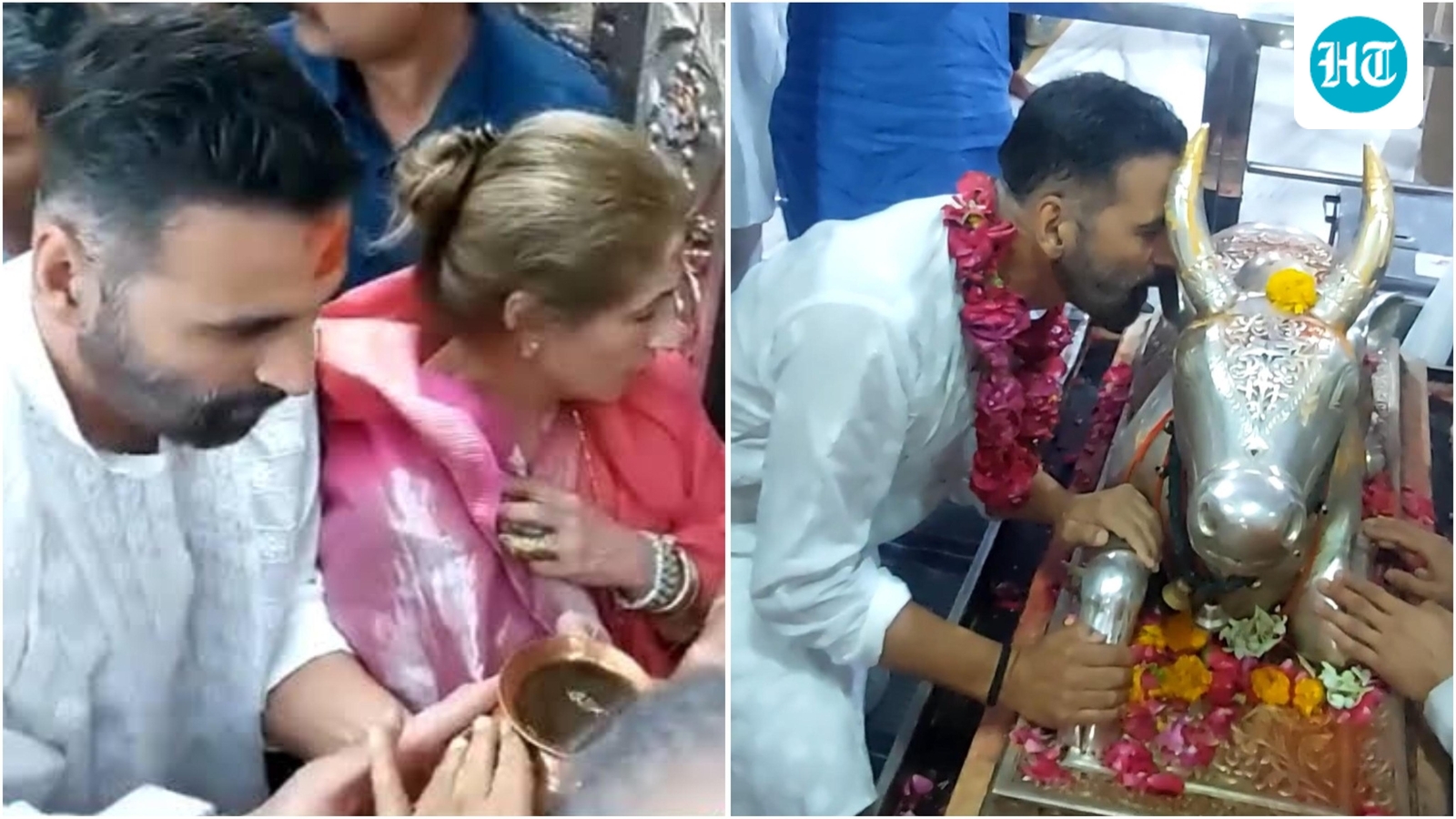 Akshay Kumar offers prayers at Mahakaleshwar Temple with mother-in-law Dimple Kapadia: ‘I prayed for the entire country’