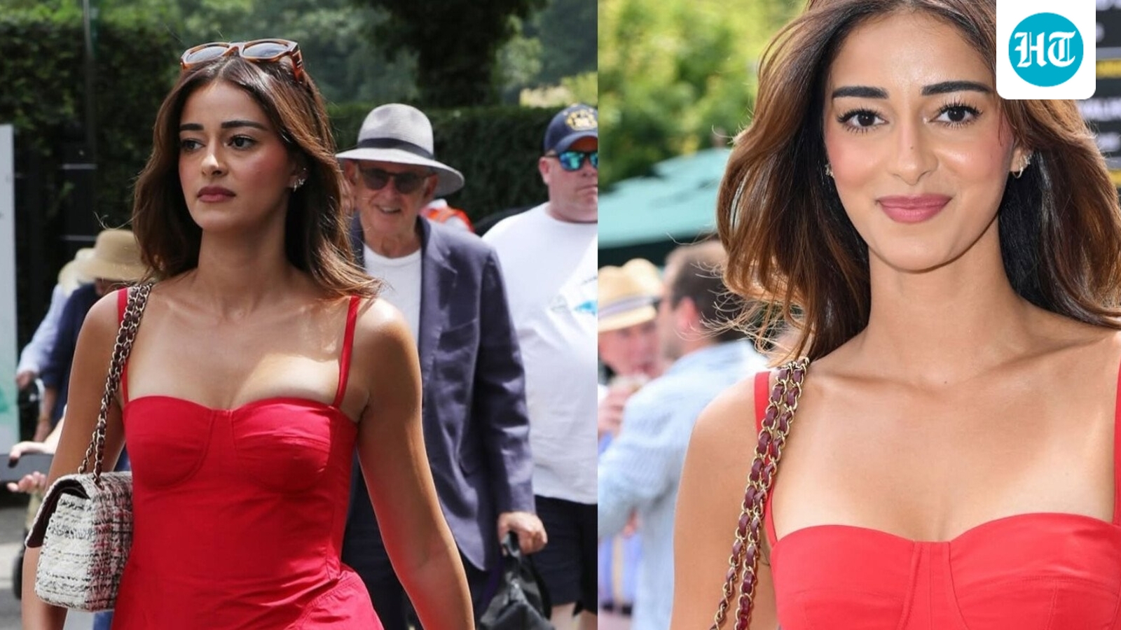 After Priyanka Chopra, Ananya Panday serves chic Wimbledon style in striking red dress