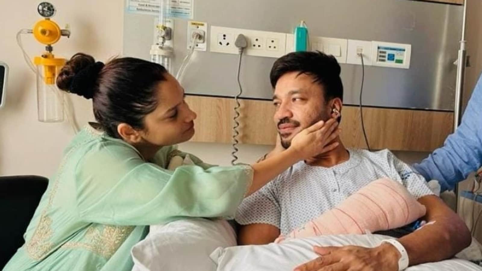Ankita Lokhande's husband Vicky Jain hospitalised for 3 days after ‘painful accident’, gets 45 stitches in right hand