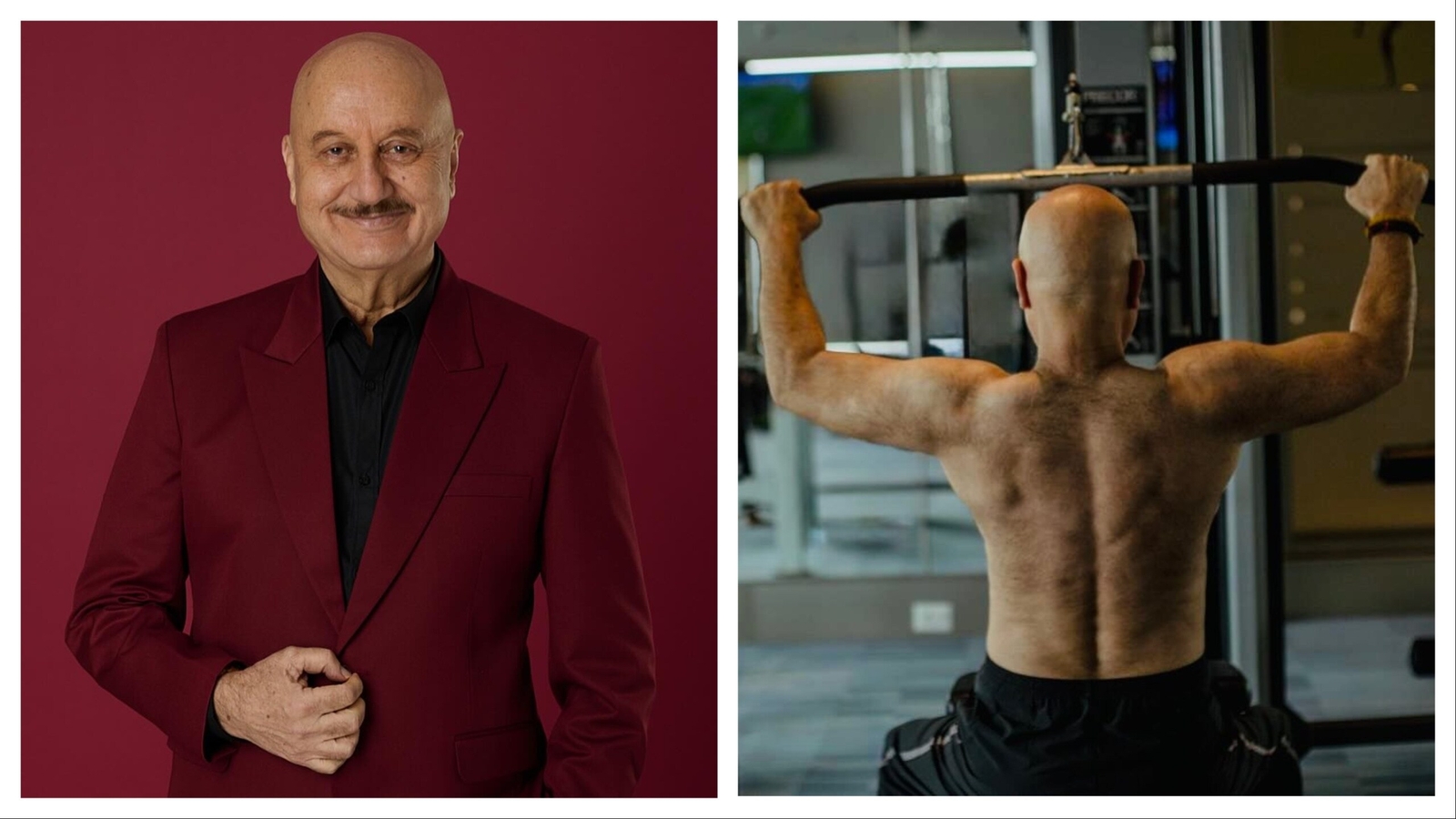 Anupam Kher goes shirtless to flex his muscles during workout session: ‘You can be a poster boy even at 70’