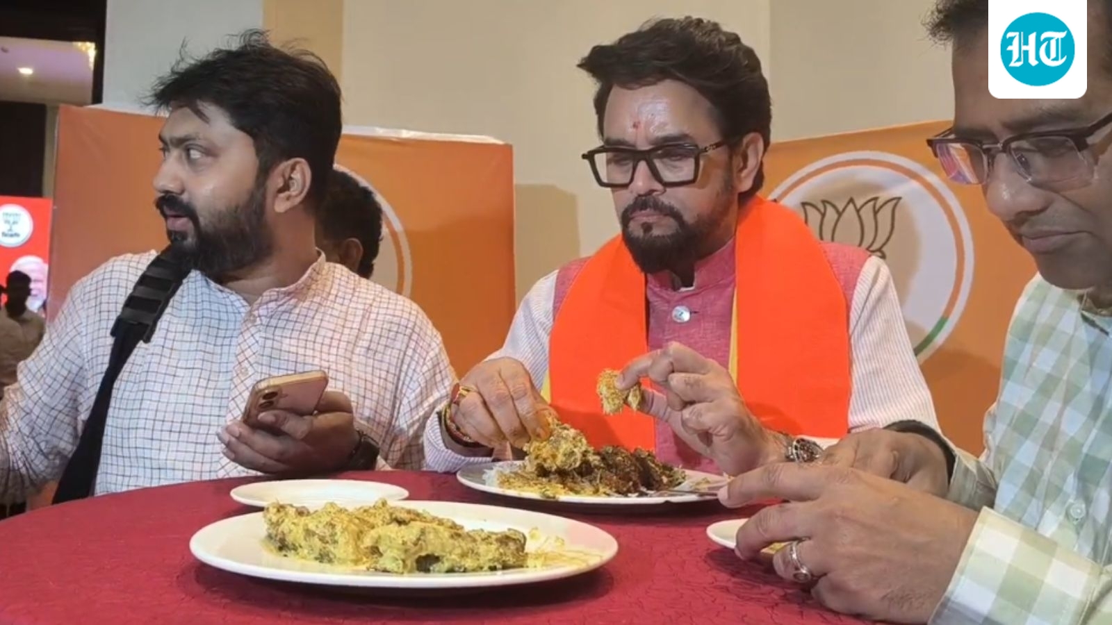BJP leaders eat fish curry in West Bengal in response to TMC's 'ban' claim, say ‘there’s no restriction'