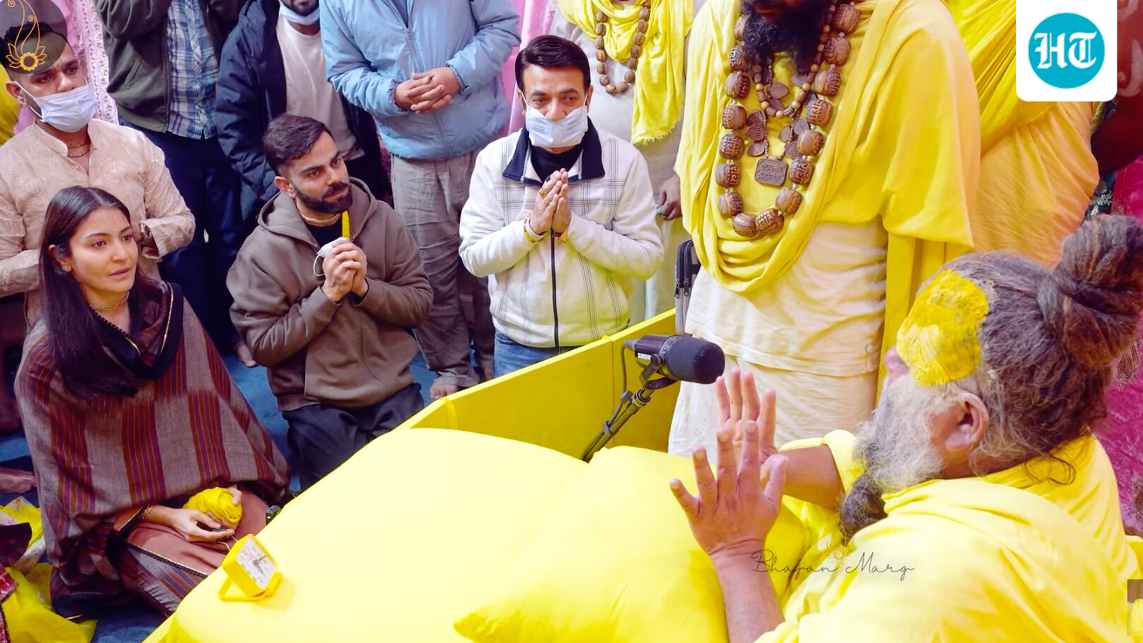 Anushka Sharma and Virat Kohli meet Premanandji Maharaj again, fans says ‘she changed Virat’s life'