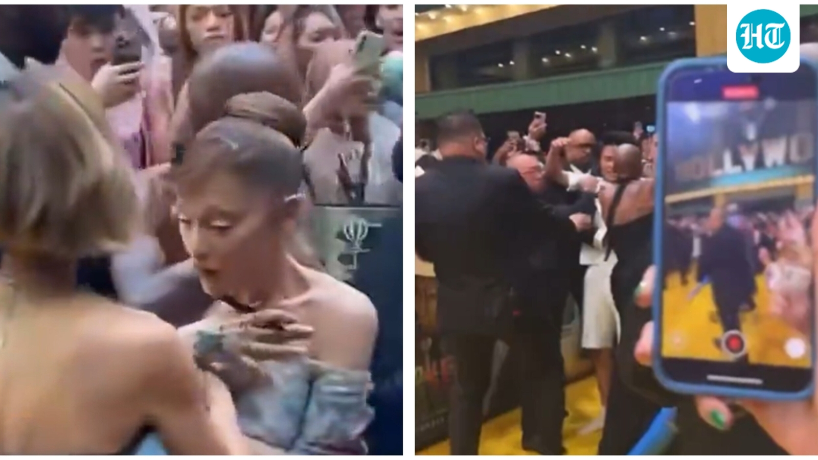 Internet shocked as intruder grabs Ariana Grande, Cynthia Erivo rushes to protect her: ‘Where was the security?’