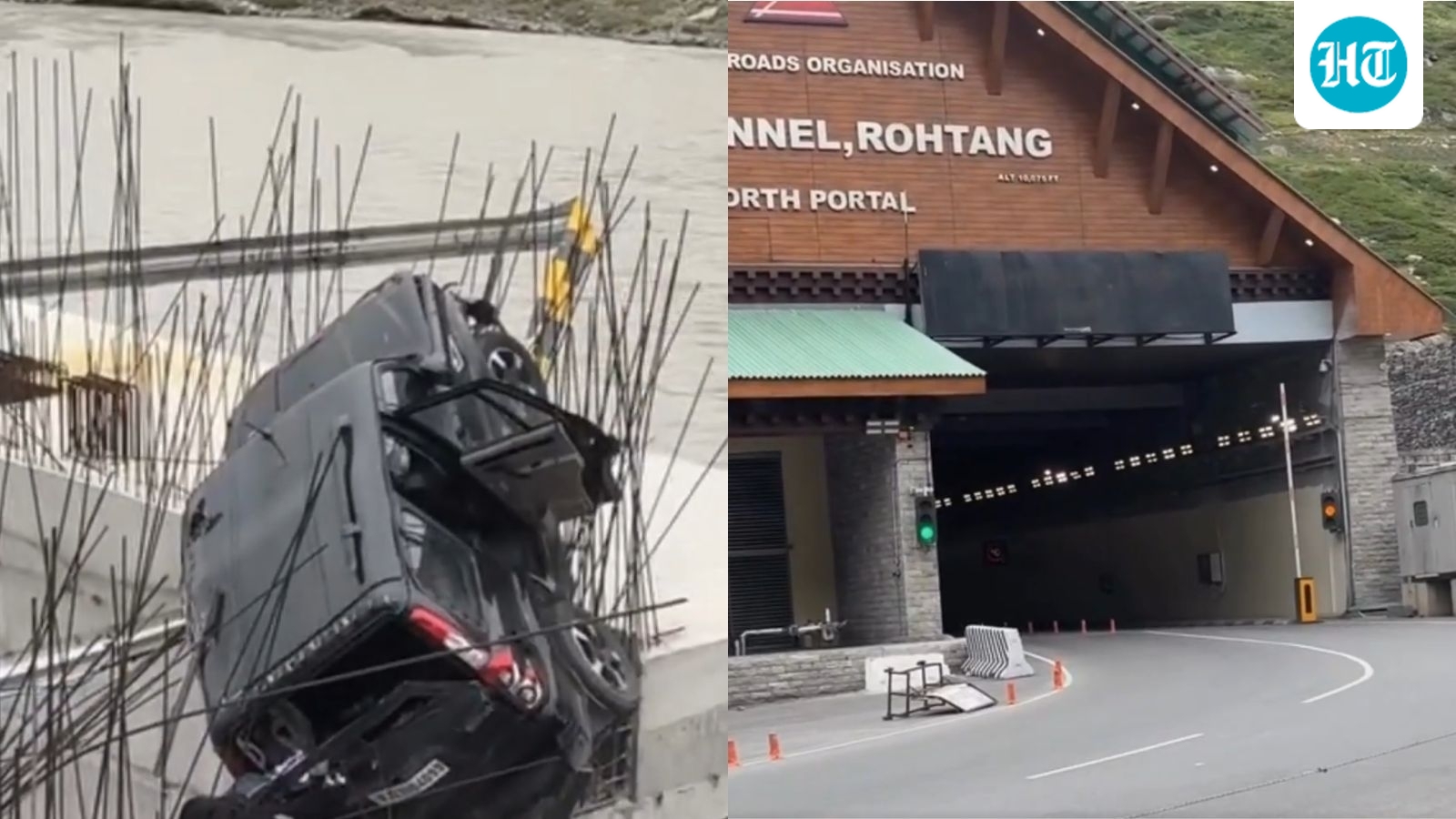 Tourist dies as Scorpio plunges off road, crashes on under-construction bridge near Himachal's Atal Tunnel | Video