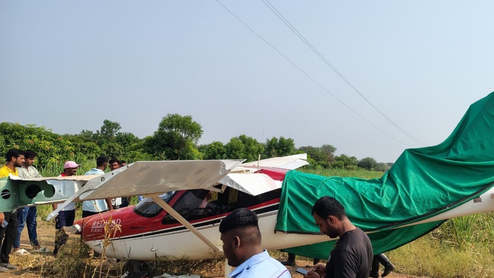 Two-seater training aircraft crashes in Baramati