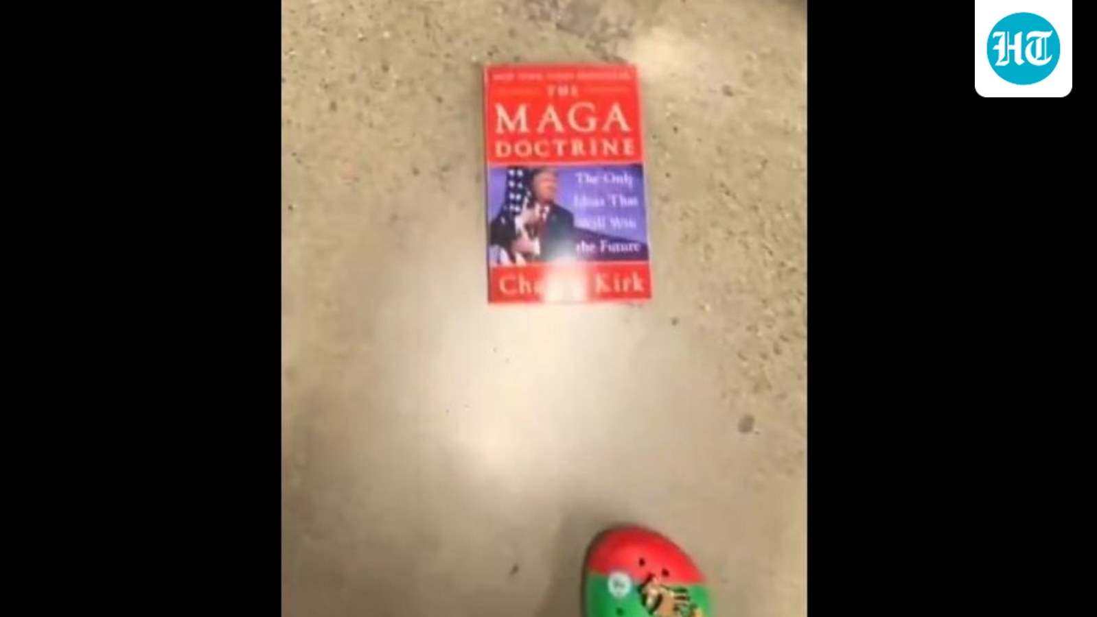 Woman grabs Charlie Kirk book & kicks it under US store shelf, viral video sparks backlash: ‘She needs to be banned…’