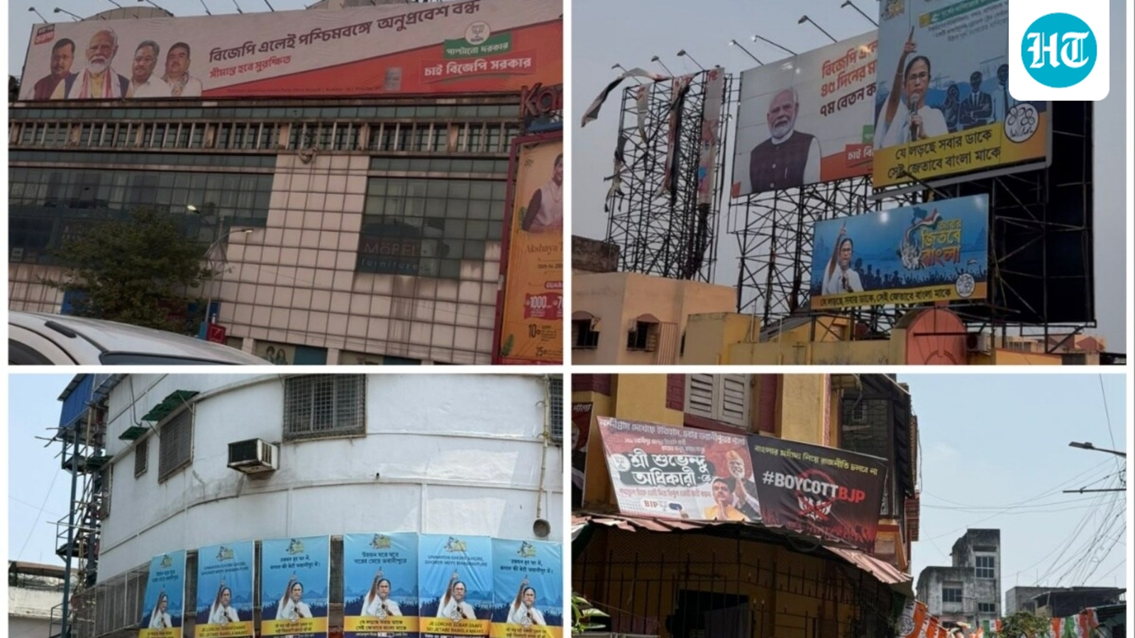 Muted saffron shades, visibility sparse: TMC leads over BJP on one front in battle Bengal | Ground report