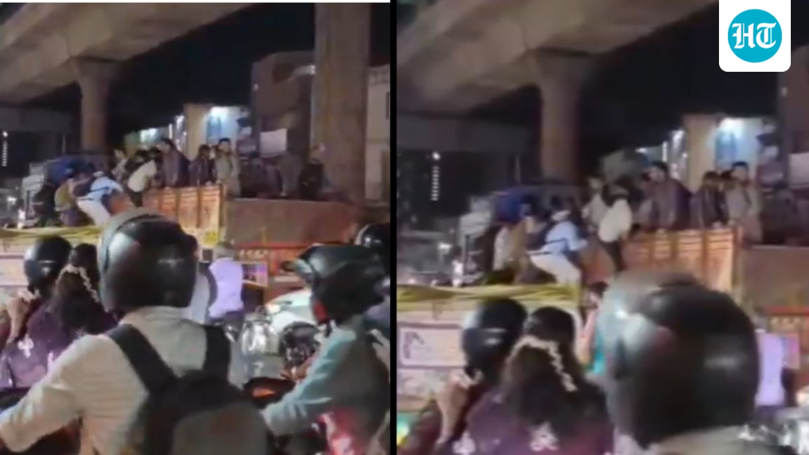 Bengaluru Metro breakdown forces commuters to hitchhike on lorries; Tejasvi Surya slams Congress govt