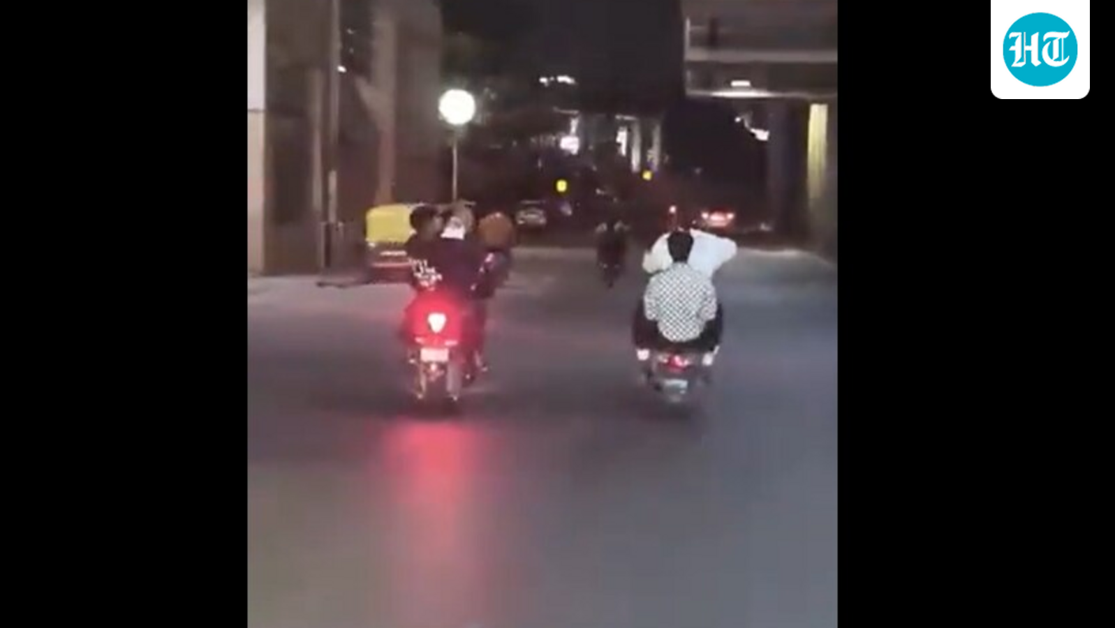 Bikers performing wheelie stunt block ambulance in Bengaluru, one held | Video