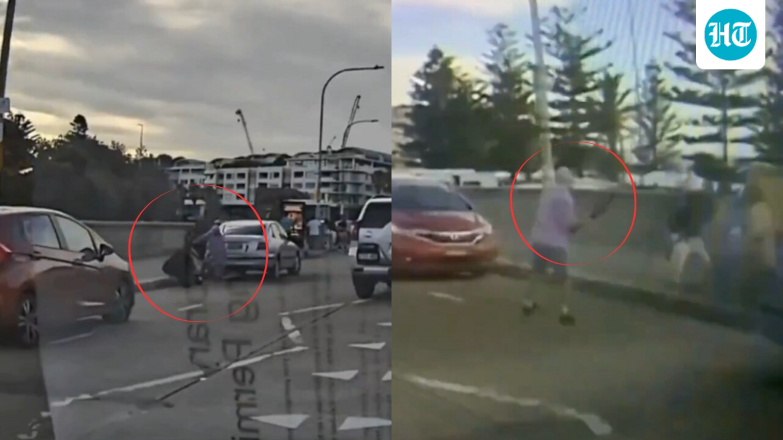 Bondi Beach shooting: Chilling dashcam video shows couple face-to-face with gunman before being shot dead