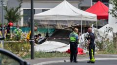 Eleven killed after plane carrying skydivers crashes in eastern France