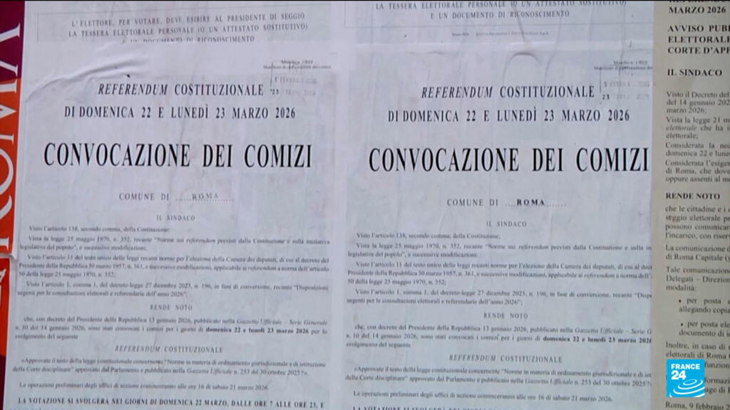 Italy votes in judicial reform referendum seen as key test for PM Meloni