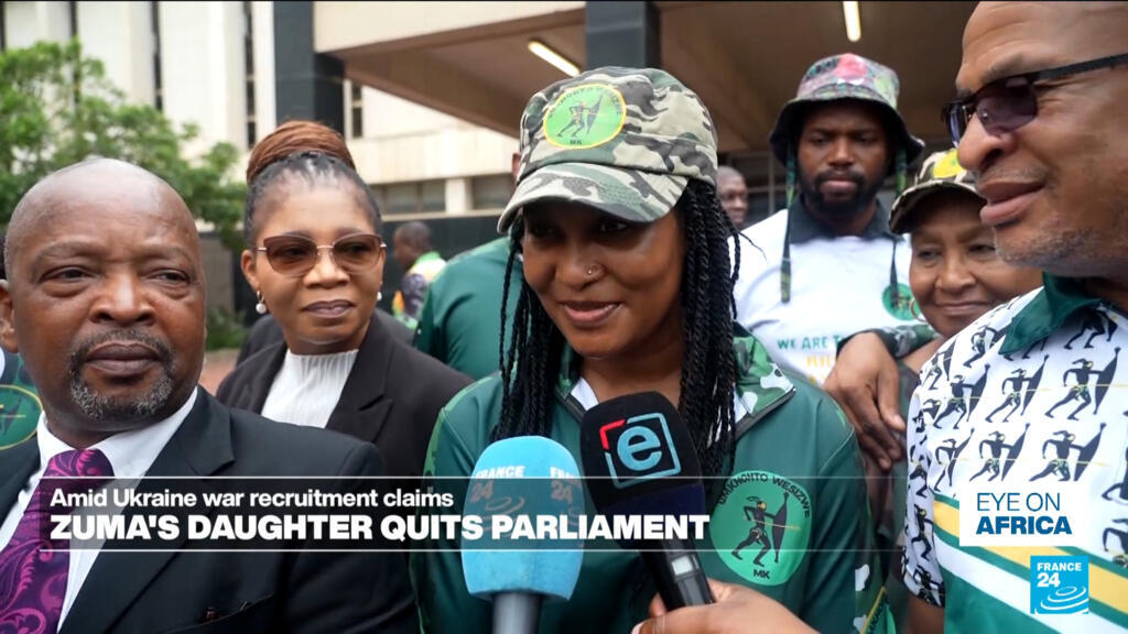 Zuma's daughter quits South African parliament amid war recruitment claims