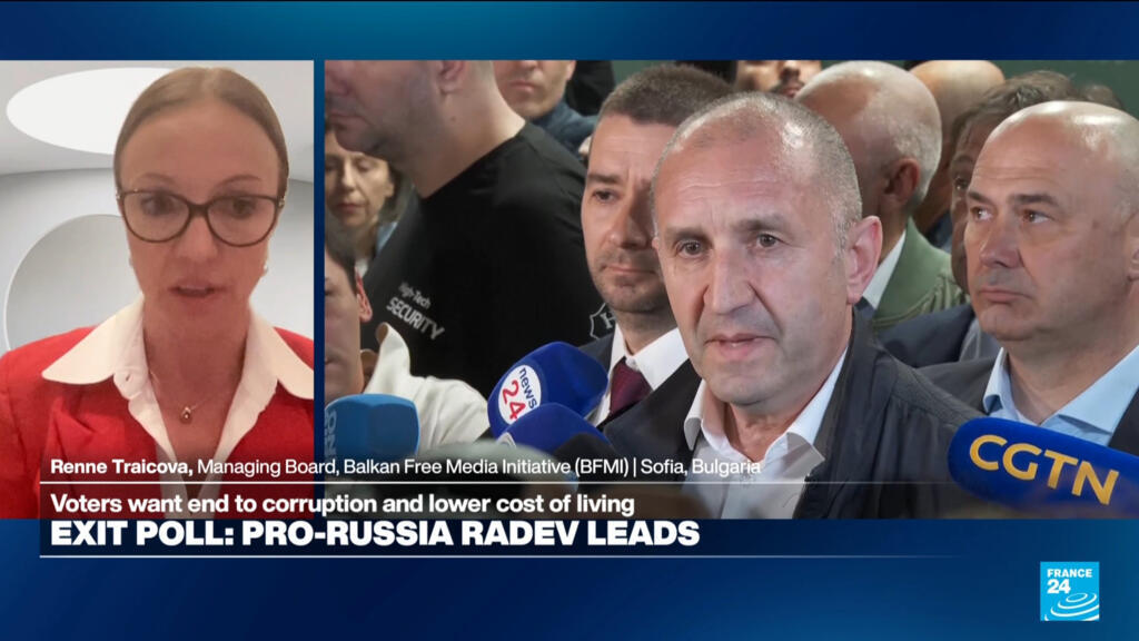 Bulgaria's pro-Russian former president takes strong lead