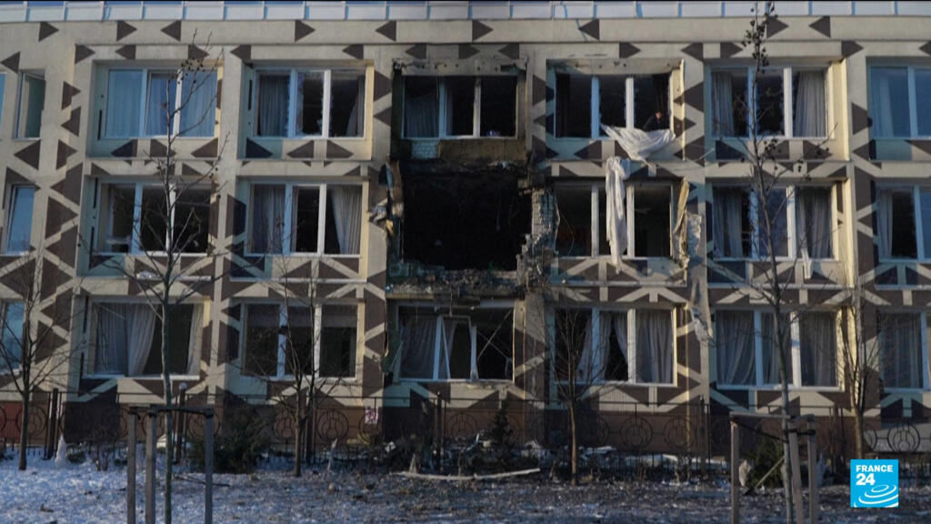 Ukrainian health facilities hit in Russian attack ahead of key talks in Paris