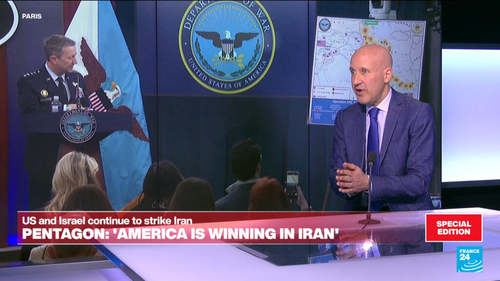 US sunk Iranian warship, Pentagon announces in press briefing