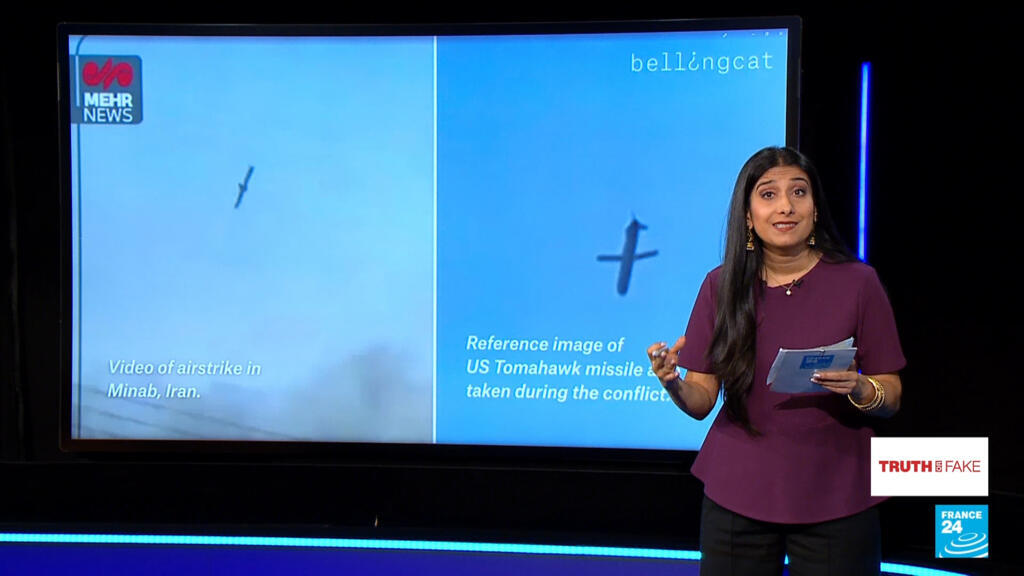 Video shows US Tomahawk missile strike next to bombed Iranian school