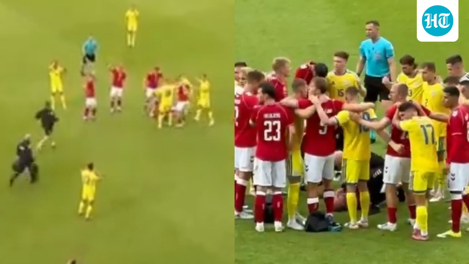Christian Eriksen collapses again during Denmark vs Ukraine friendly; Brings back memories from Euro 2020
