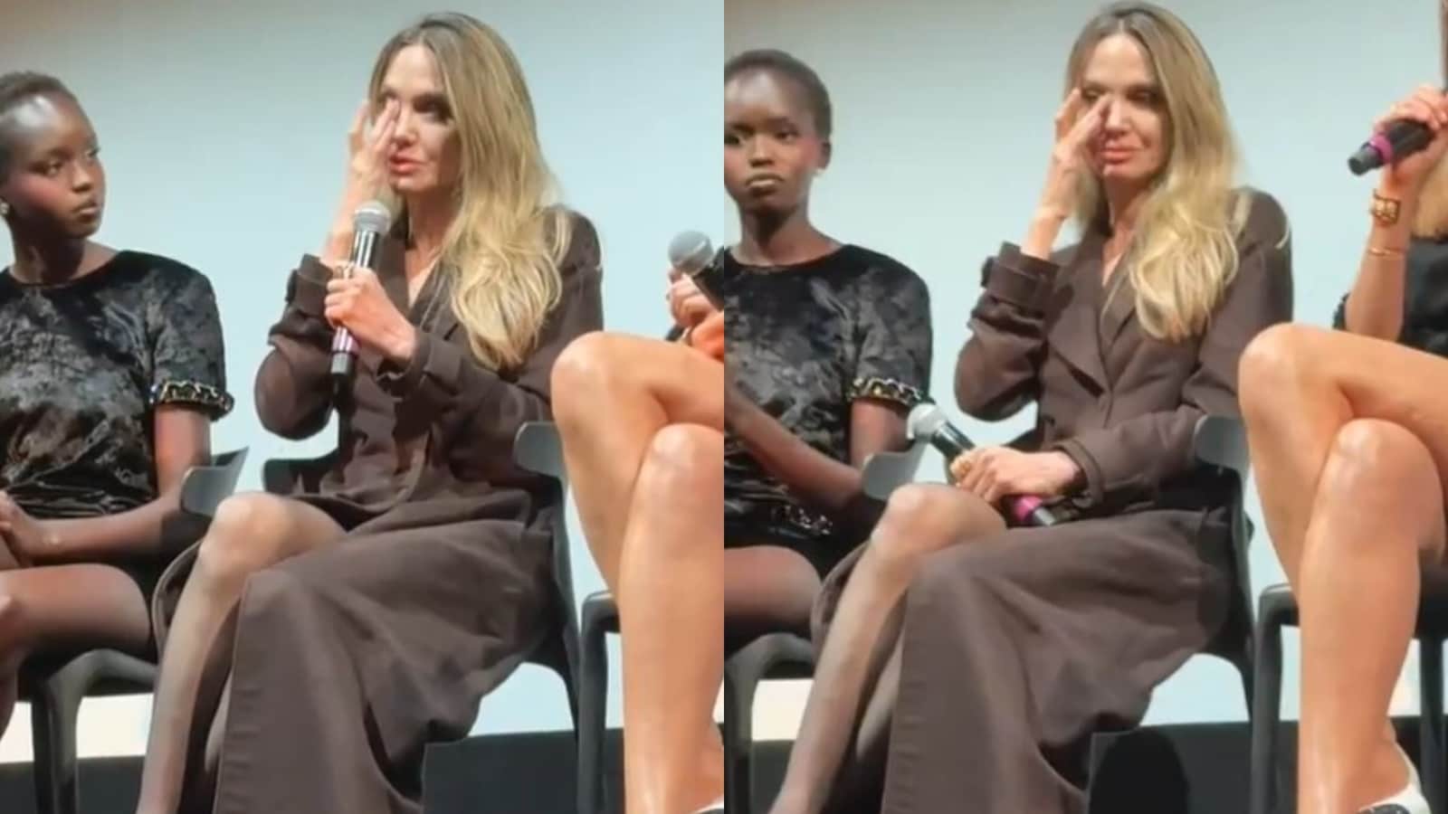 Angelina Jolie breaks down while talking about mother at TIFF 2025: ‘When she had cancer, she said to me once…’