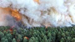 Planes sent to tackle wildfires of 'exceptional scale' near Paris