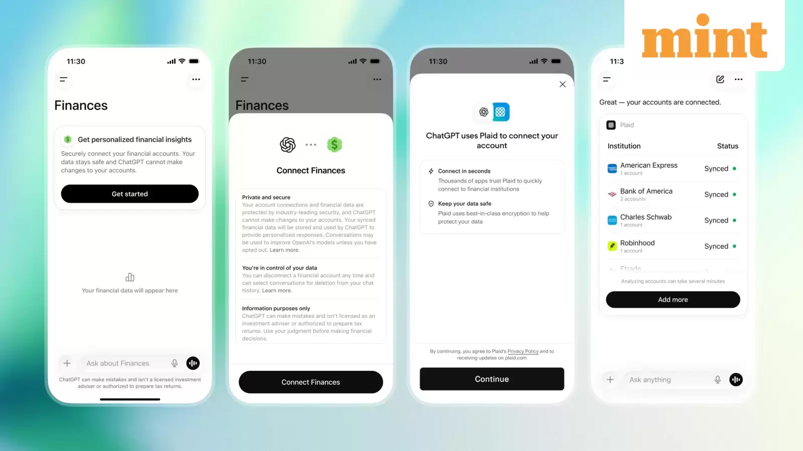 You can now connect bank accounts, track spending and ask personal finance questions to ChatGPT