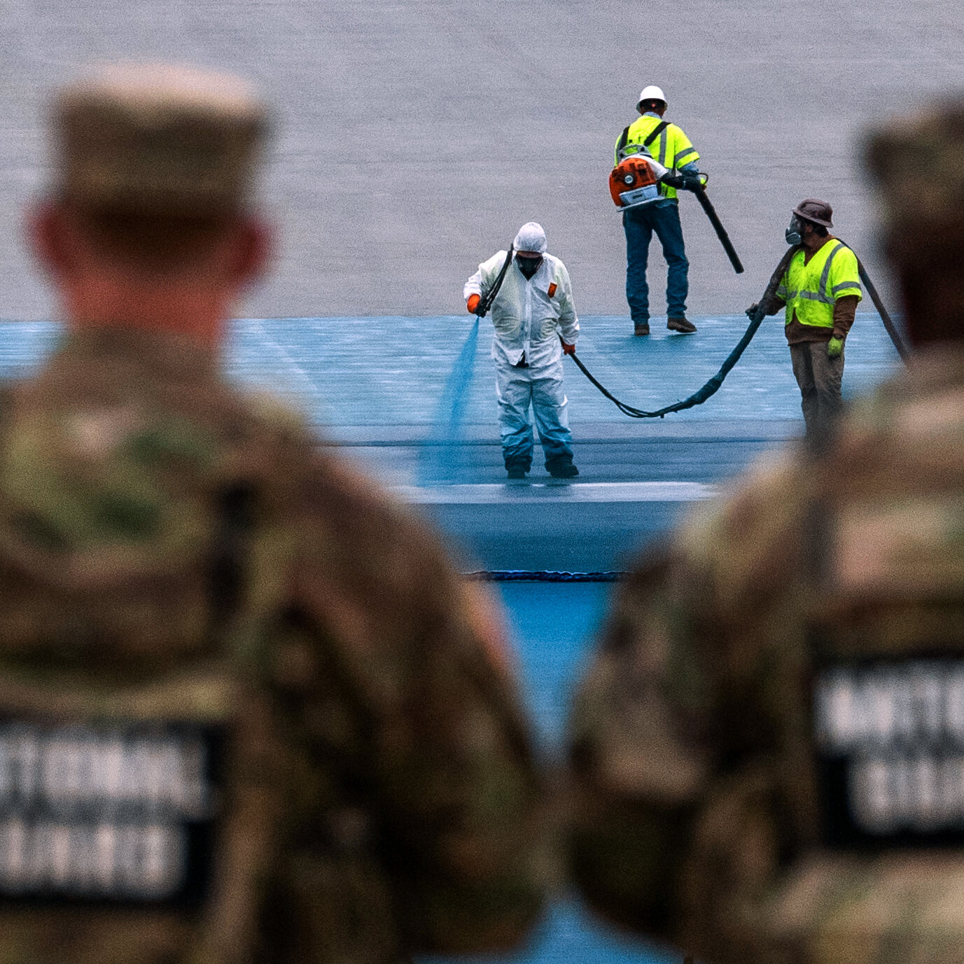 Reflecting Pool Repairs Appear Uneven and Behind Schedule, Officials Say