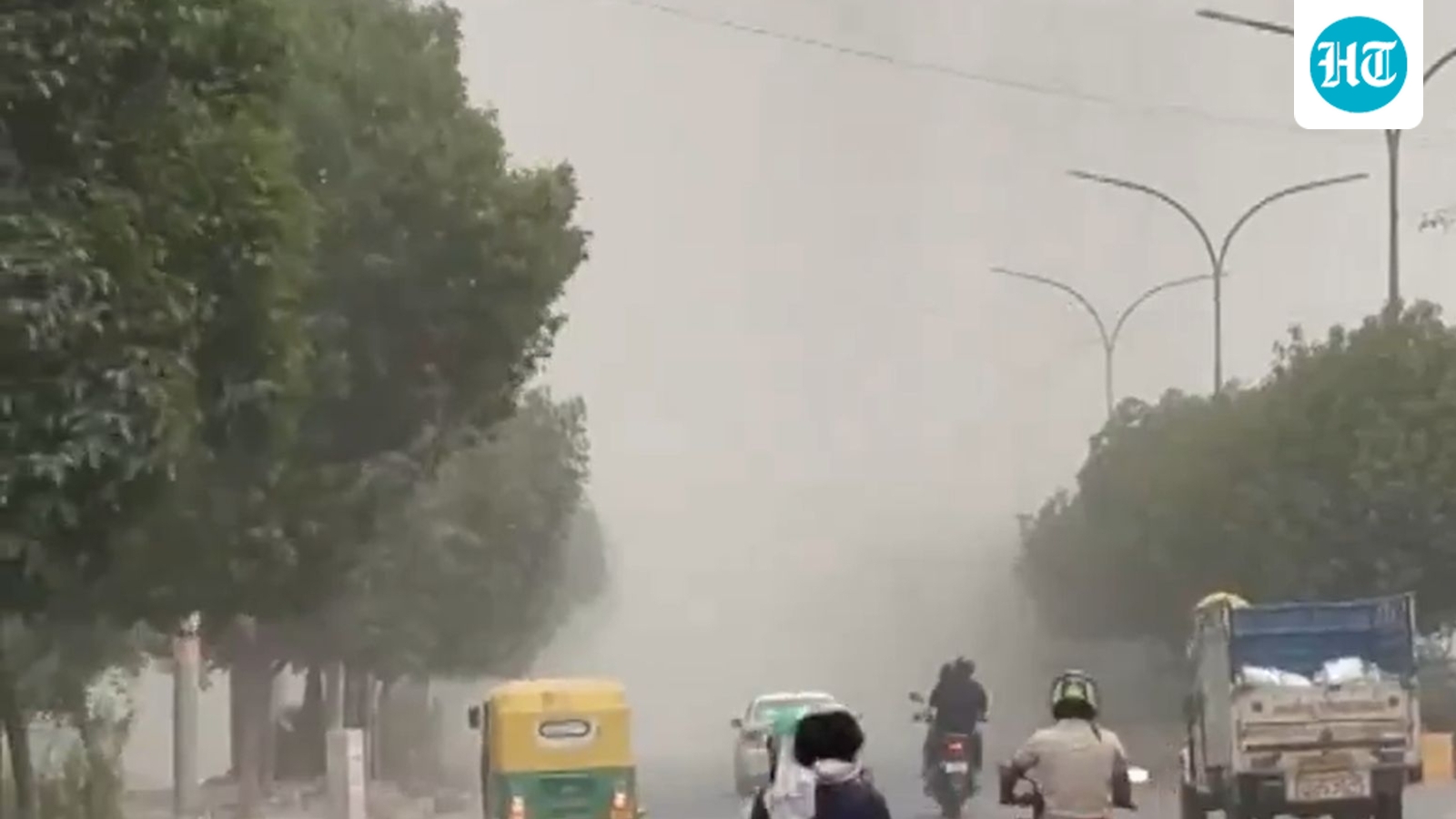 Intense storm, rain hit Delhi-NCR, skies turn grey; IMD issues alert