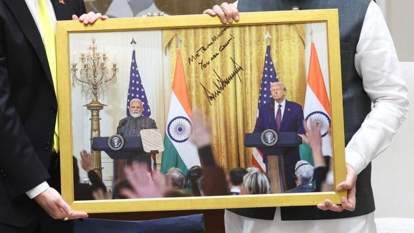 ‘Mr Prime Minister, you are…’: Trump's message to Modi, signed on photo | Tracing their equation amid tariff tiff