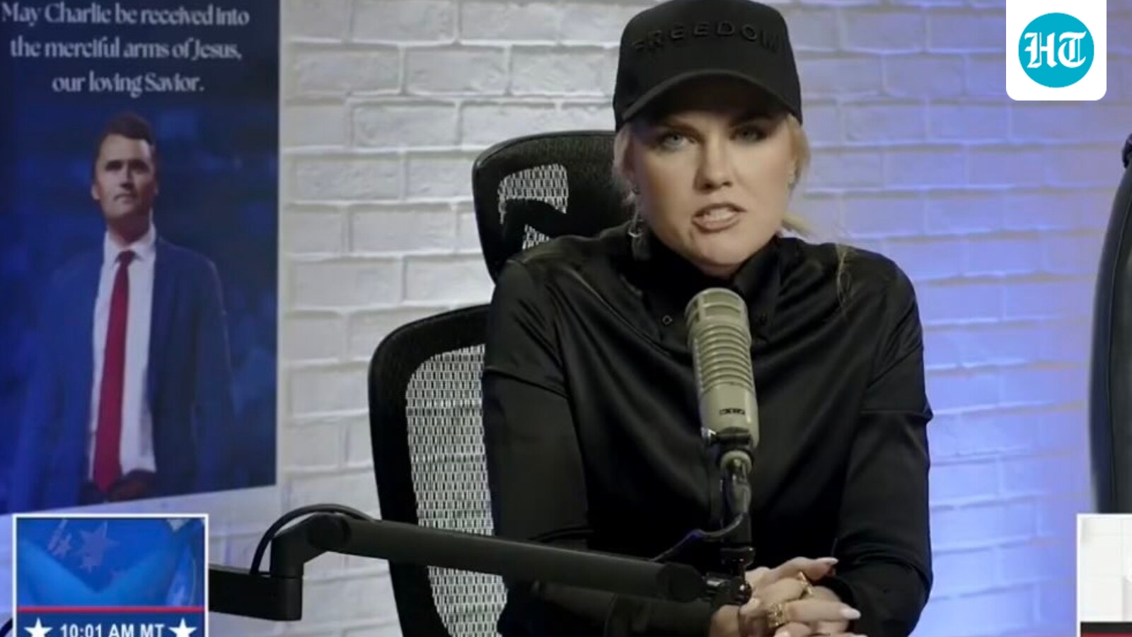 Erika Kirk podcast appearance slammed for 'black clothes': 'Dressed like Tyler Robinson'