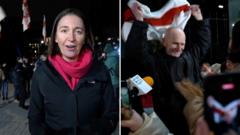 BBC captures celebrations as Belarus frees political prisoners