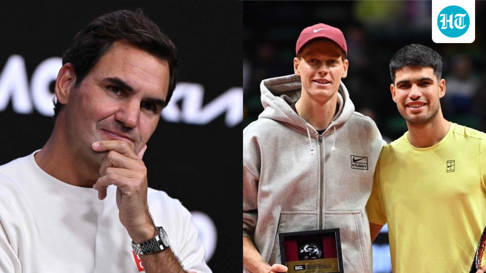 Federer sees himself in Alcaraz, but Wimbledon was rare Sinner moment: 'That's when I thought how I'd play vs Jannik'