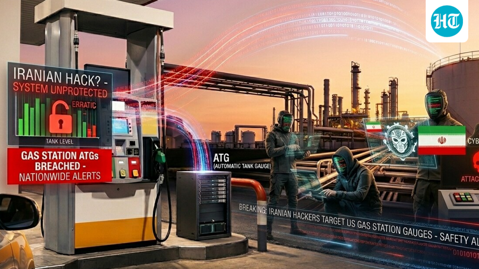 Is Iran hacking US fuel systems? Cyber breaches hit gas station tank monitors across states, says report