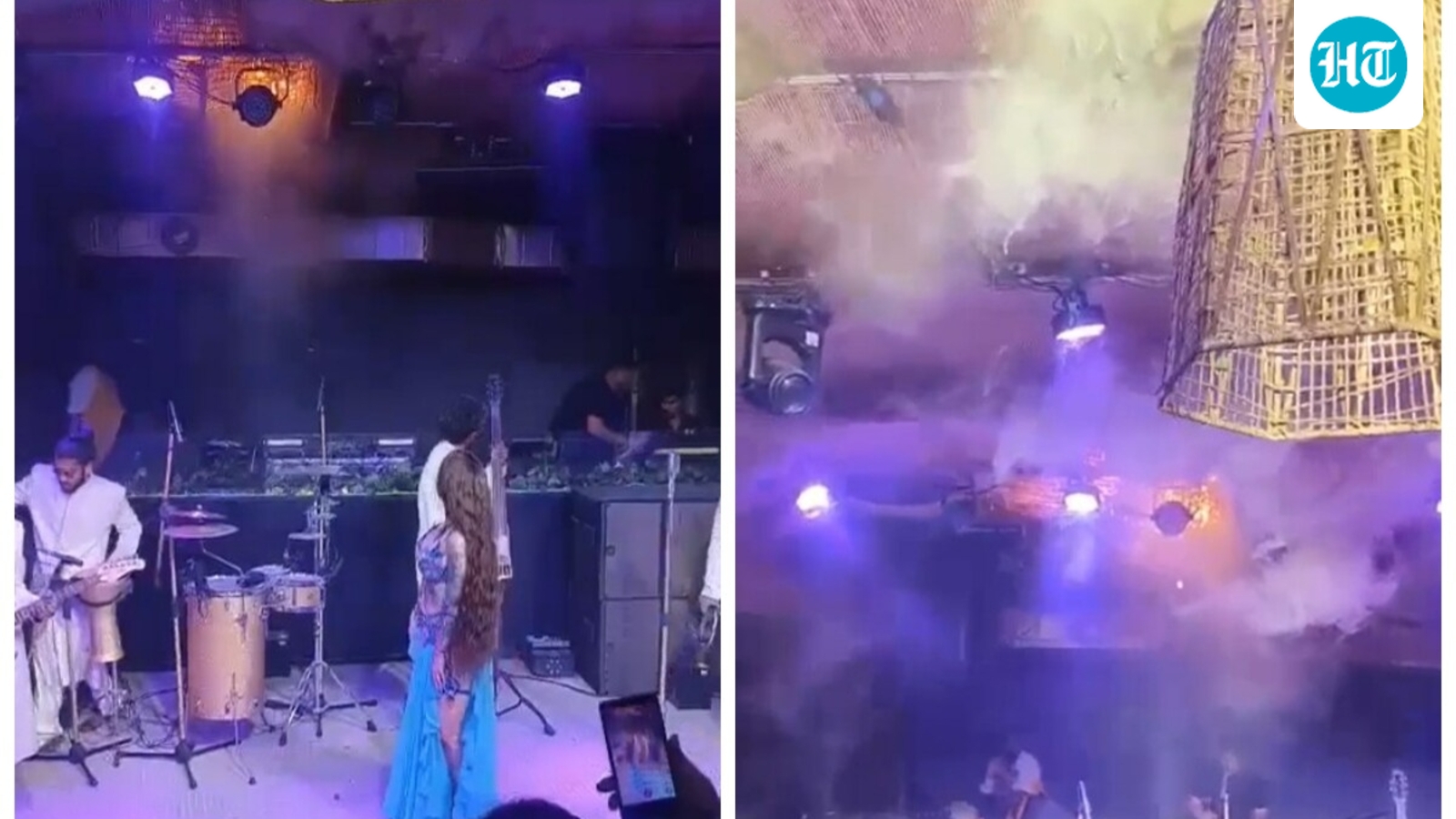 Video shows moment fire spread at Goa nightclub, performers rushing out in panic