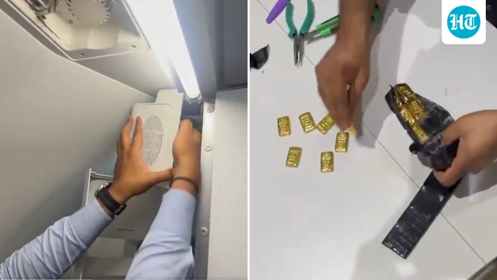 Customs officials seize 2.7 kg gold worth  ₹4.26 crore hidden in aircraft speaker on Dubai-Ahmedabad flight | Watch