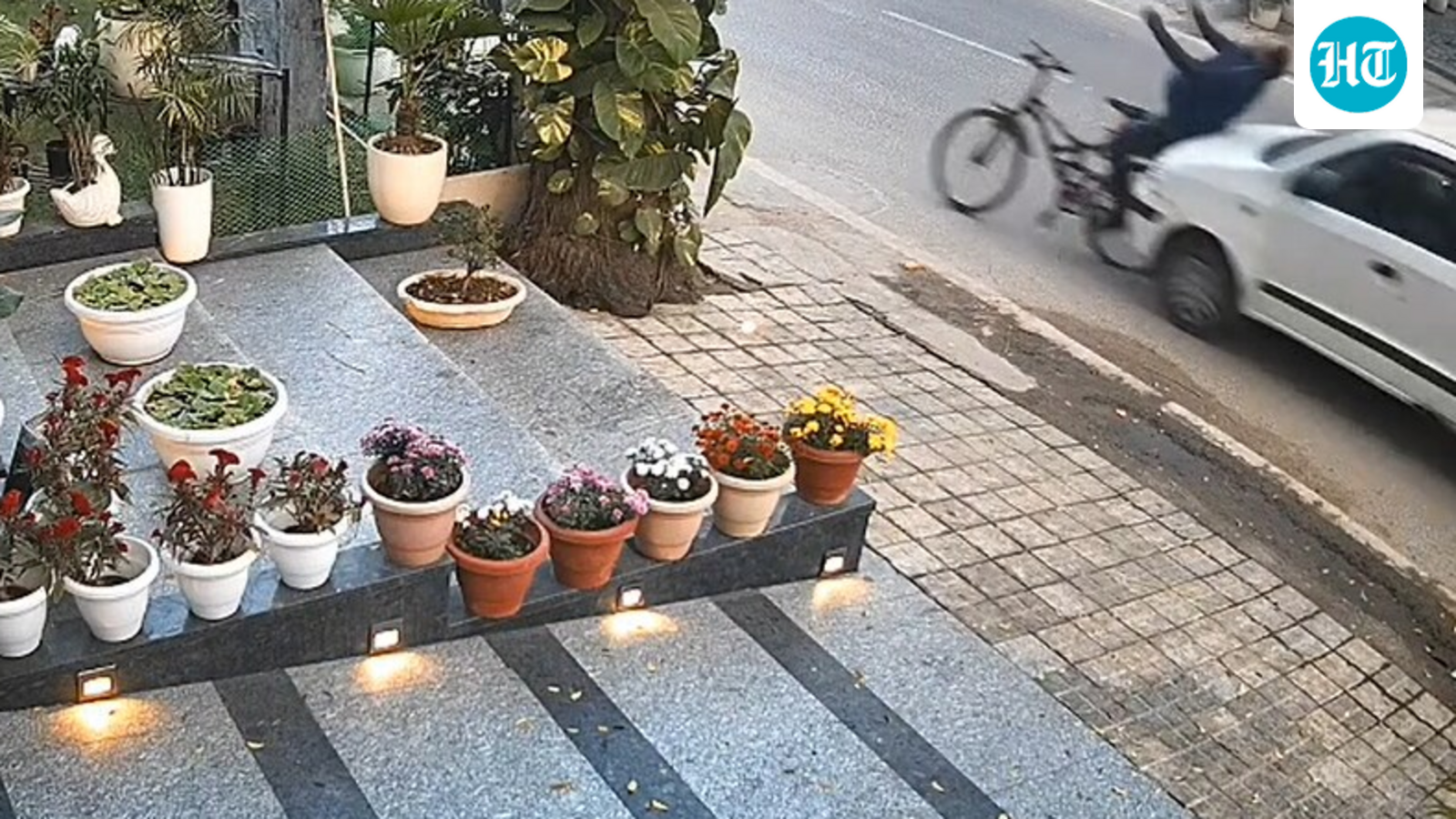 Gurugram businessman killed after hit by speeding car while cycling, incident caught on CCTV camera